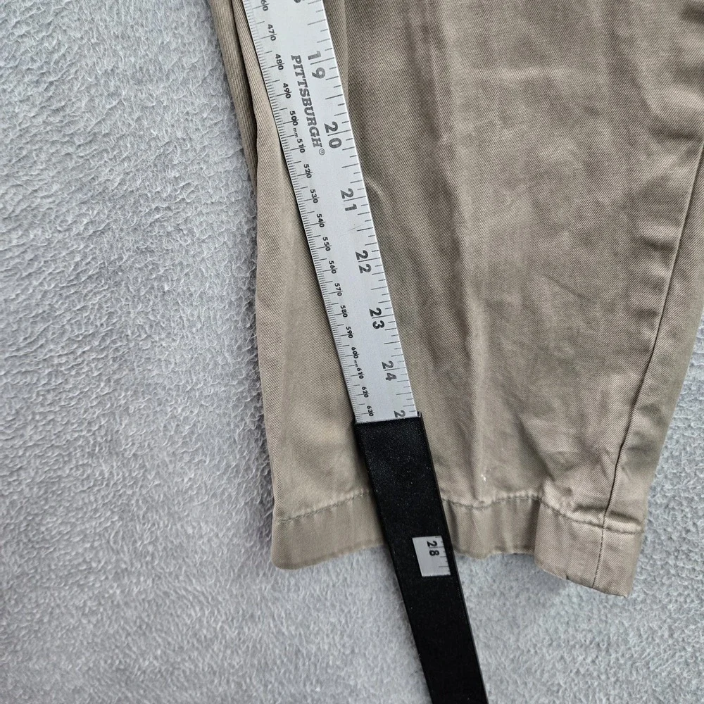 Banana Republic Men Pants 34X30 Khaki Chino Twill Emerson Button 28